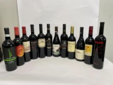 Twelve assorted red wines to include Egri Bull's Blood 2016 (13%), El Enemigo Malbec 2018 (13.5%), H
