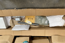 A quantity of Aston Martin parts to include Oli Filter, Clips, Screws, Sensors and Gas Strut (RRP £1