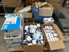A quantity of assorted printer cartridges (All items sold as seen).