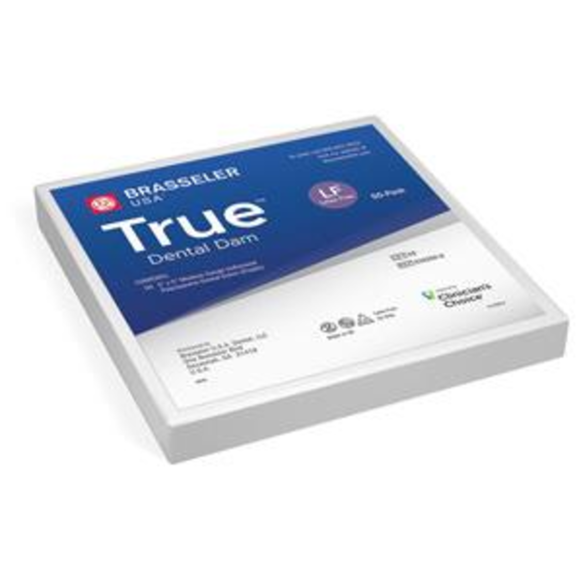 Ten Brasseler True Dental Dam - Latex Free - 50 pack 6" x 6" (Exp: 07/06/2025). - Image 2 of 2