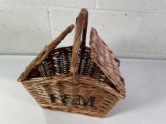 A Small Fortnum & Mason Hamper Basket.