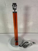 Chelsom Lighting Amber Glass Table Lamp ZZ13019/TL (2 pcs) - New.