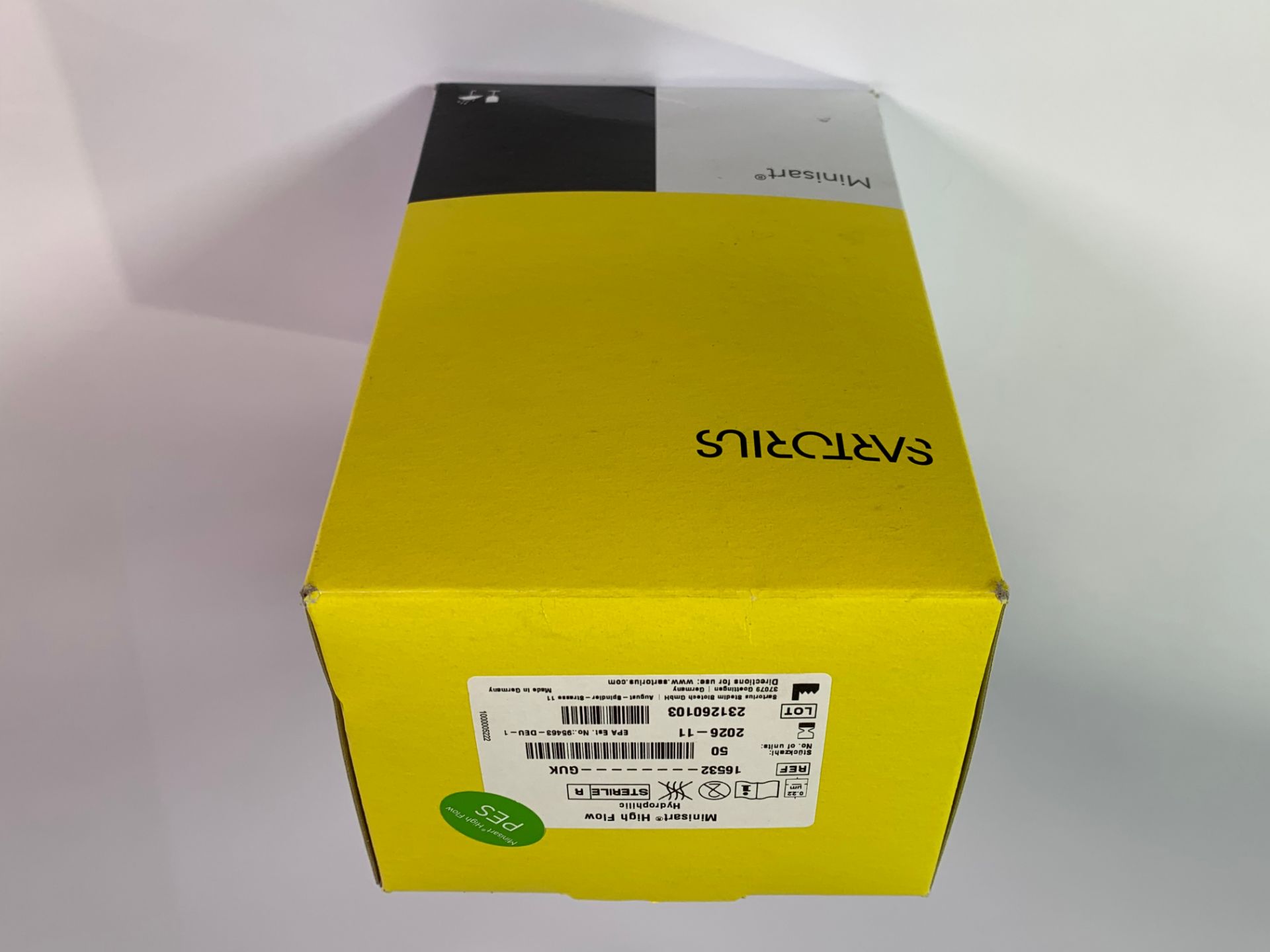 A pack of fifty Sartorius Minisart High Flow Syringe Filters Ref:16532-GUK. As New (EXP:11/26).