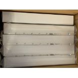 Box of 500, Kimble Chase polystyrene Pipets (56700-5110) size/cap 5x1/10mL. As new