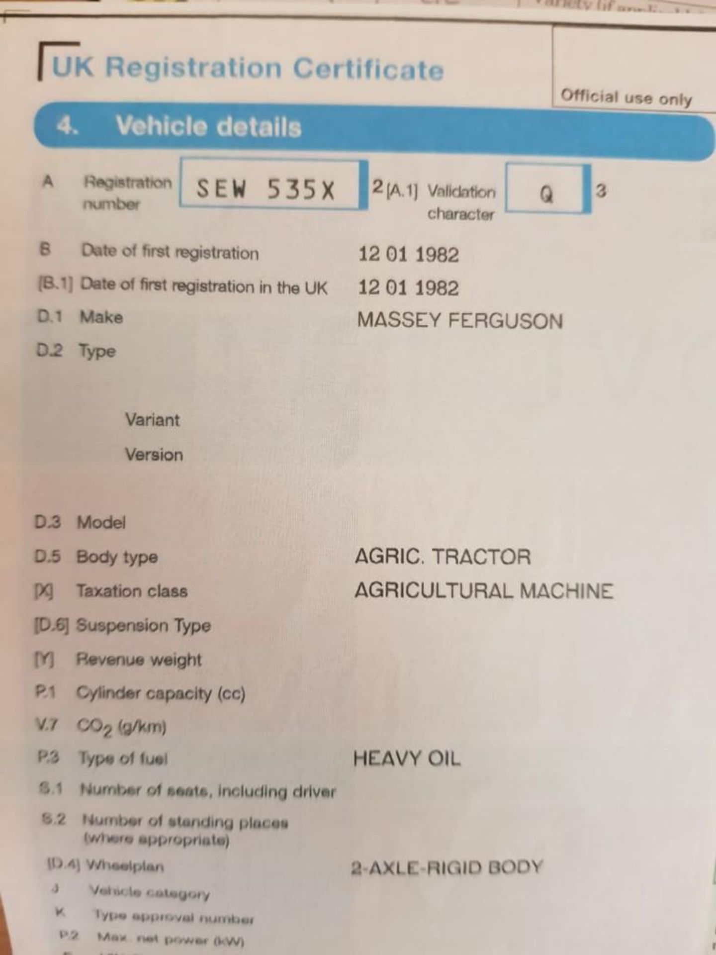 1982 Massey Ferguson 590 2WD Tractor - (Cambridgeshire) - Image 4 of 21