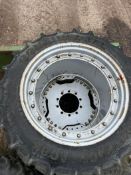 340/85 R32 Dual Row Crop Wheel, Ex Grimme Harvester - (Cambridgeshire)