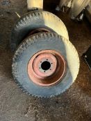 Pair of 6 Stud 11.5/80-15.3 Tyres - (Norfolk)