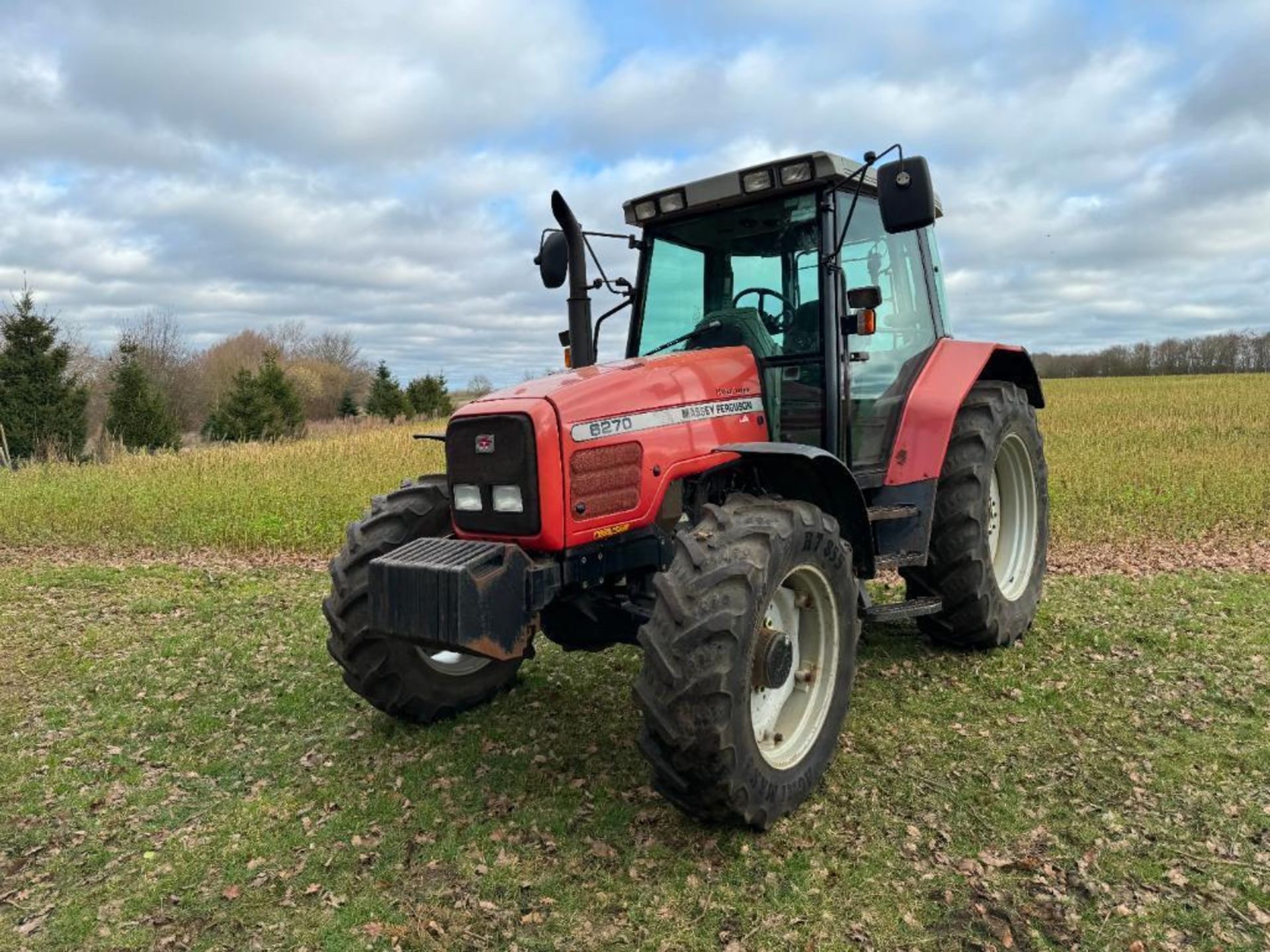 2002 Massey Ferguson 6270 Power Control 4wd tractor with 3 manual spools, 10No front wafer weights o - Bild 7 aus 26