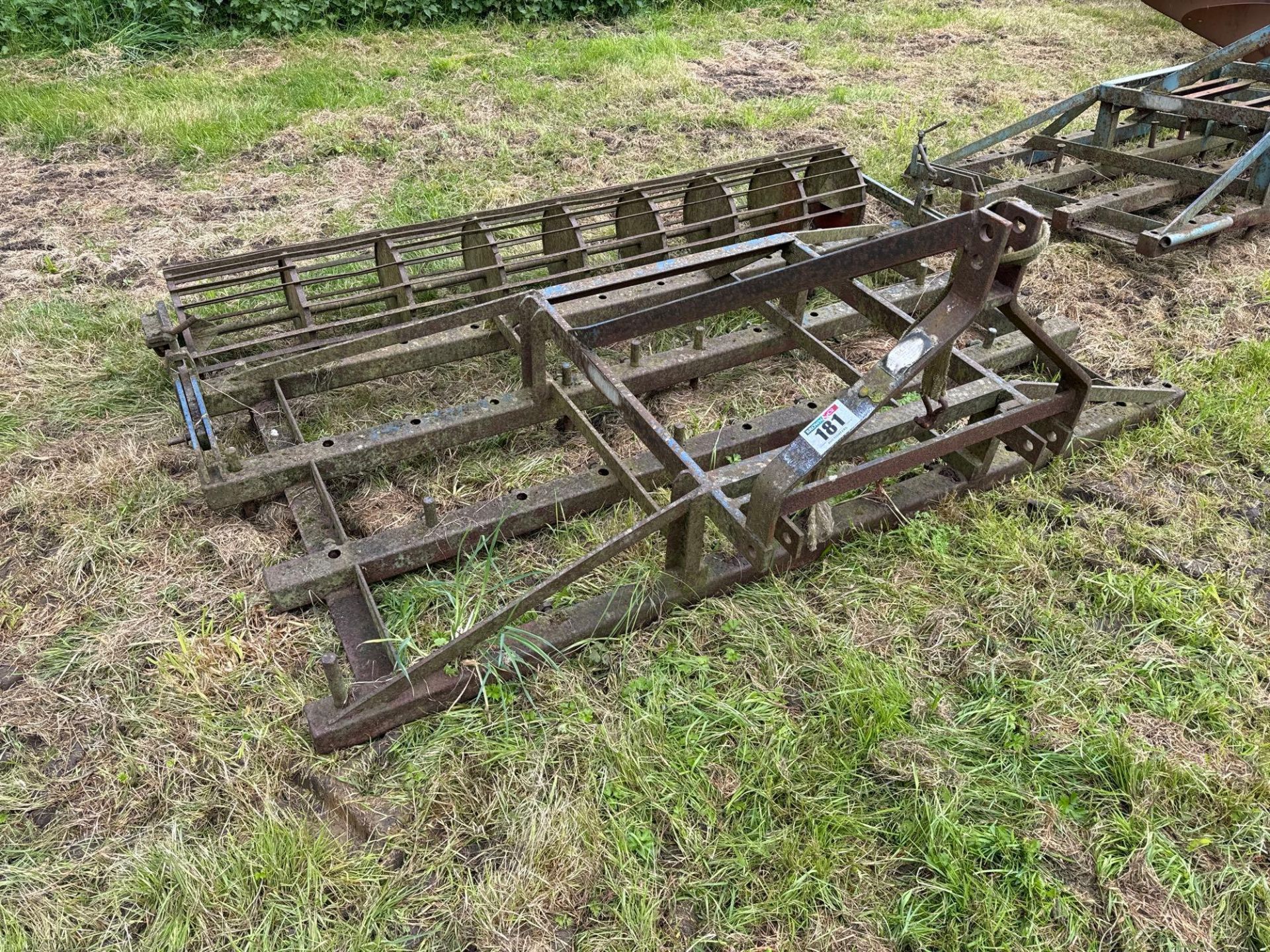 Dutch Harrow 8ft frame with rear crumbler, linkage mounted