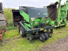 Miedema Structural 20 2row belt potato planter, linkage mounted NB: Control box and manual in office