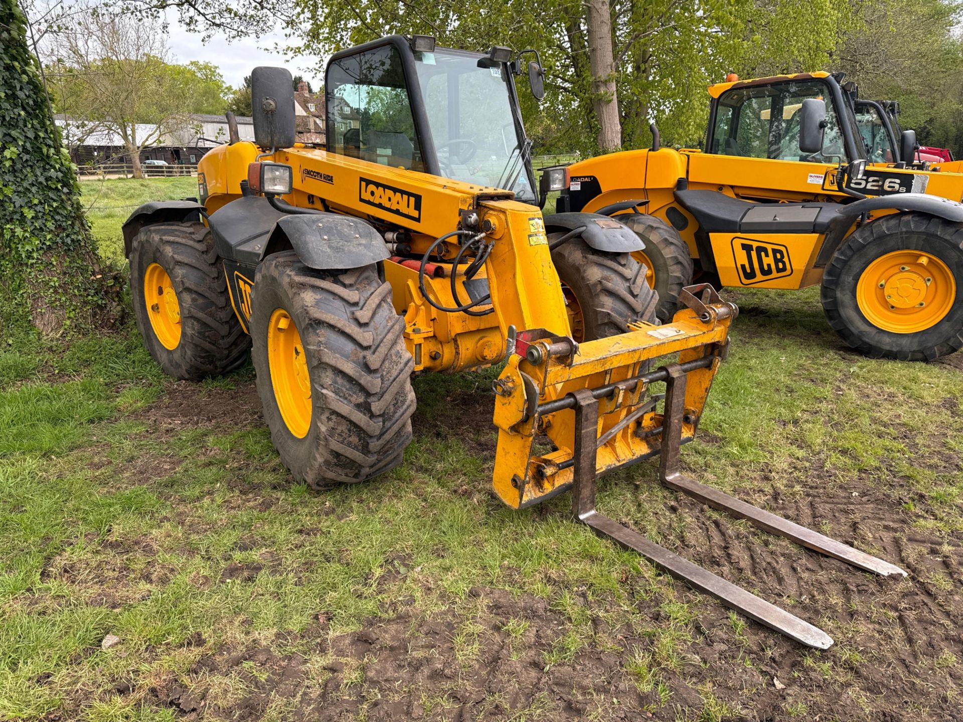 2002 JCB 526S Farm Special Loadall with Q-fit headstock and pallet tines, air conditioned cab and PU - Image 20 of 20