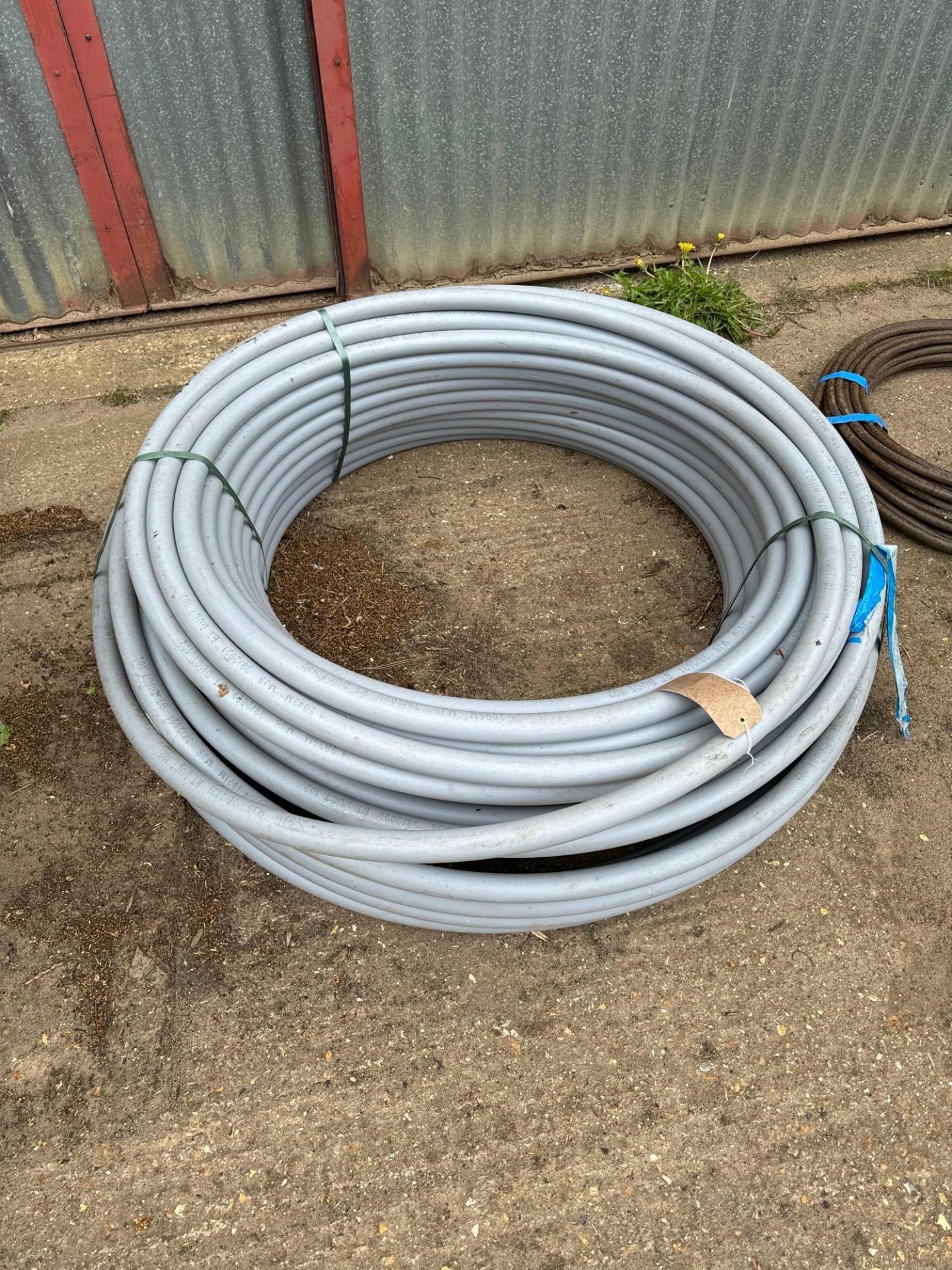 Roll grey ducting pipe