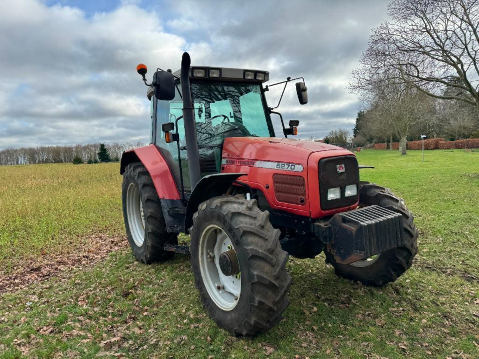 2002 Massey Ferguson 6270 Power Control 4wd tractor with 3 manual spools, 10No front wafer weights o - Image 20 of 26