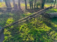 3No stretchers with 7No seed harrow sections