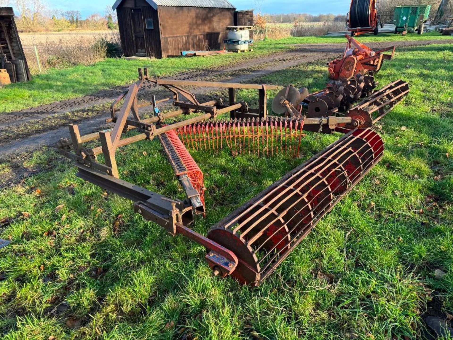 Farm-made destoning 7ft cultivator with rear crumbler, linkage mounted - Image 4 of 4