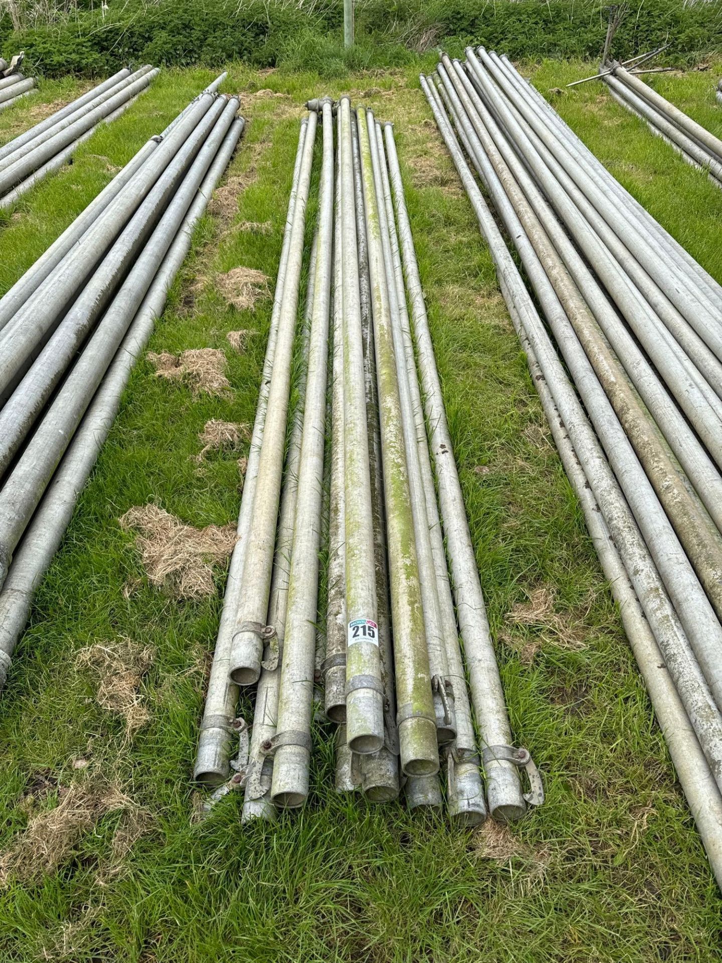 14No Wright Rain 3" irrigation pipes 6m, 3 with 3" riser - Image 2 of 2