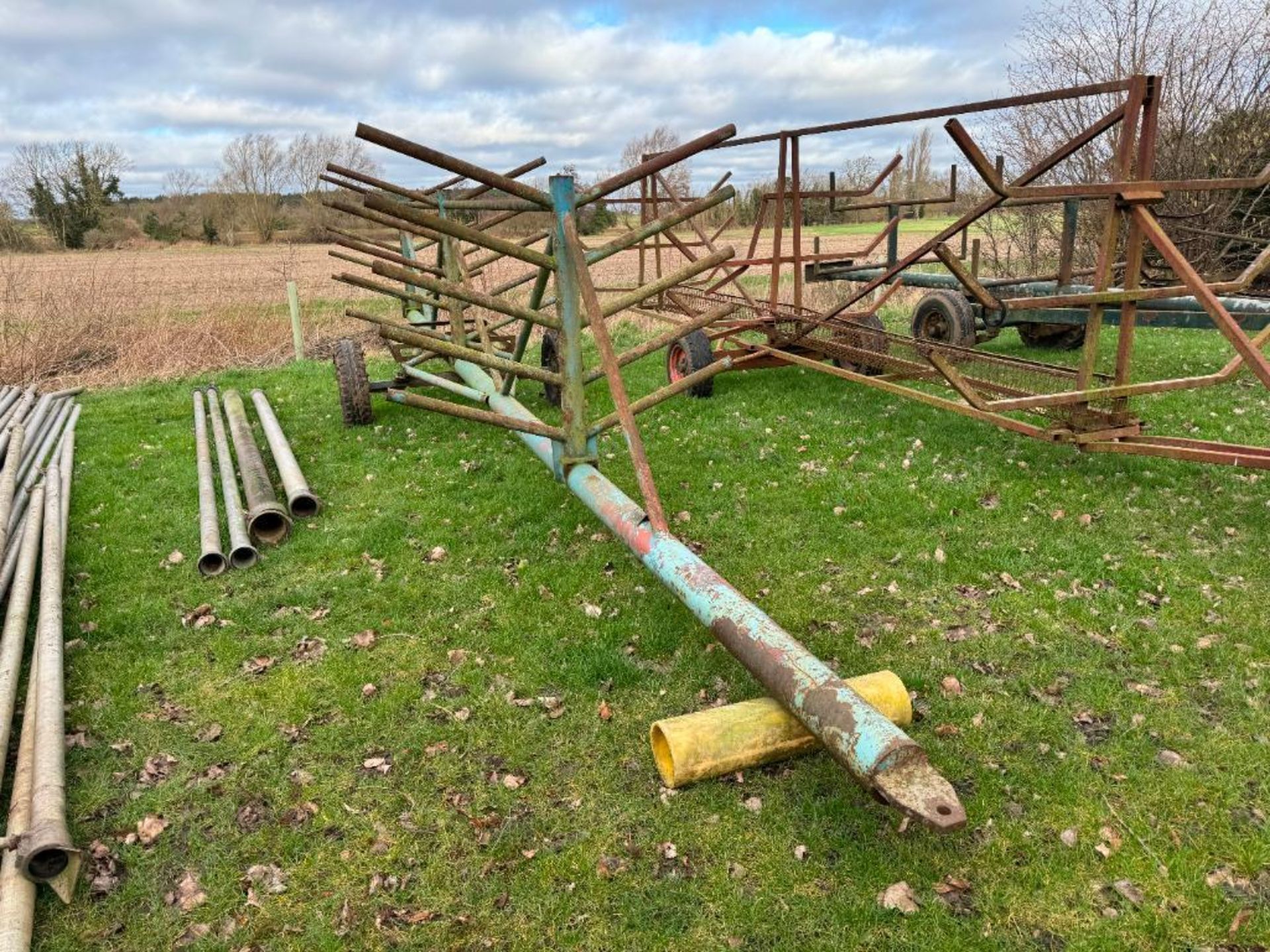 Irrigation pipe trailer, single axle - Image 3 of 3