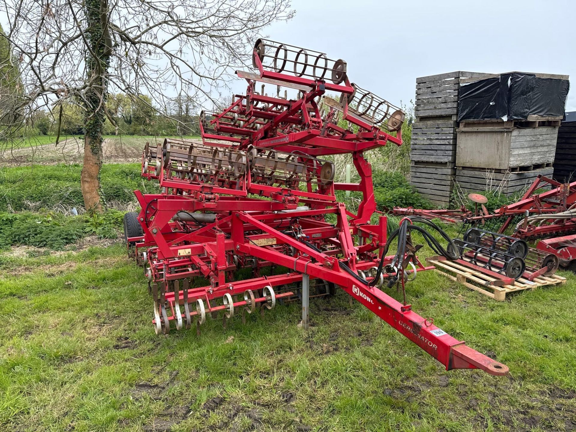 Kongskilde Germinator SP6000 6m hydraulic holding trailed cultivator