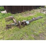 Farmall post knocker hydraulic operated, linkage mounted