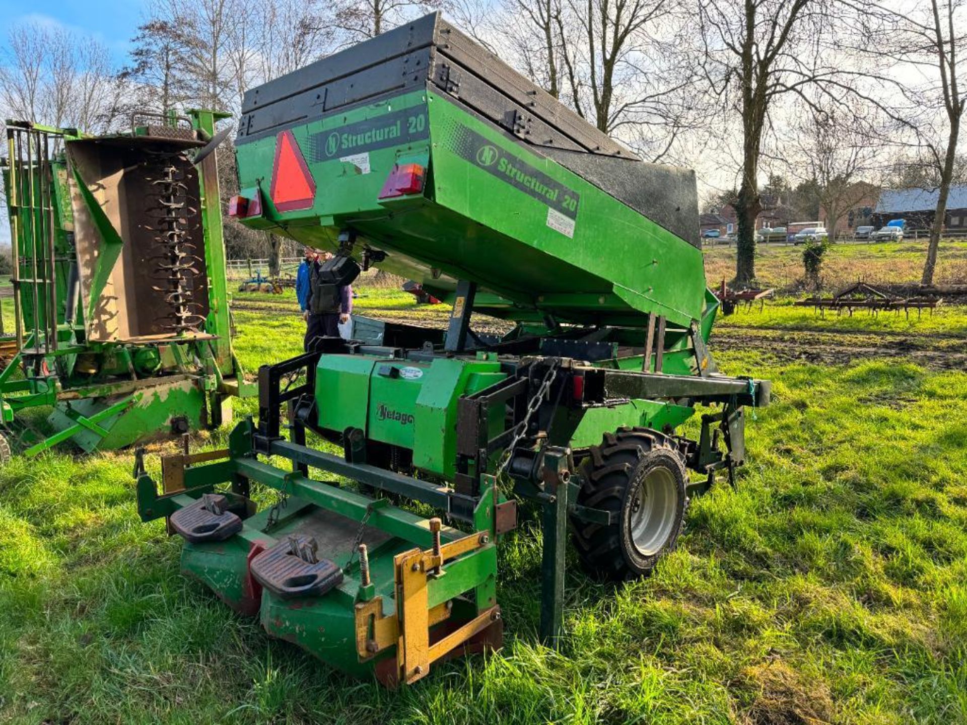 Miedema Structural 20 2row belt potato planter, linkage mounted NB: Control box and manual in office - Image 12 of 21