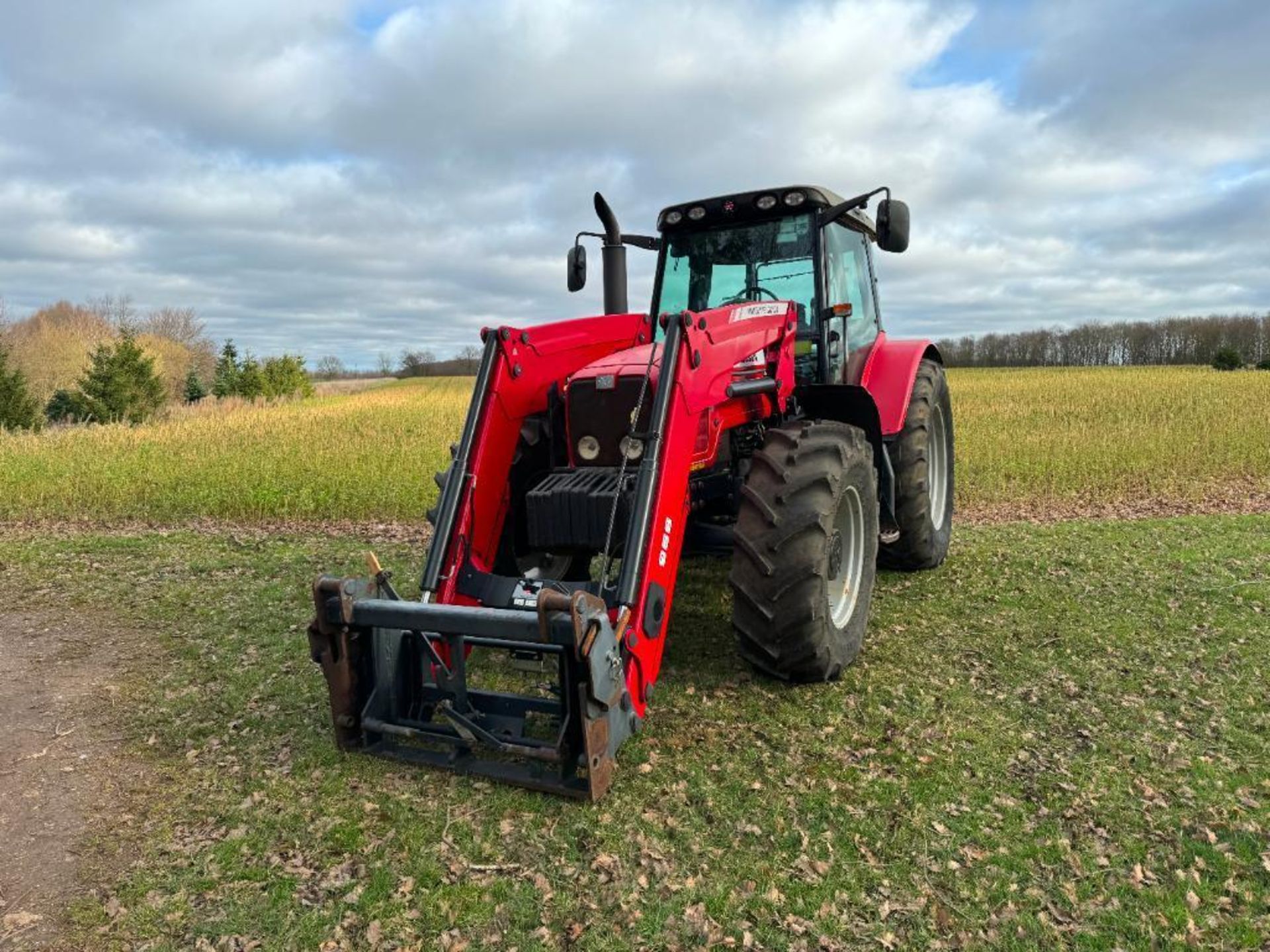 2005 Massey Ferguson 6480 Dynashift 4wd 40kph tractor with 3 manual spools, 10No front wafer weights - Bild 9 aus 26