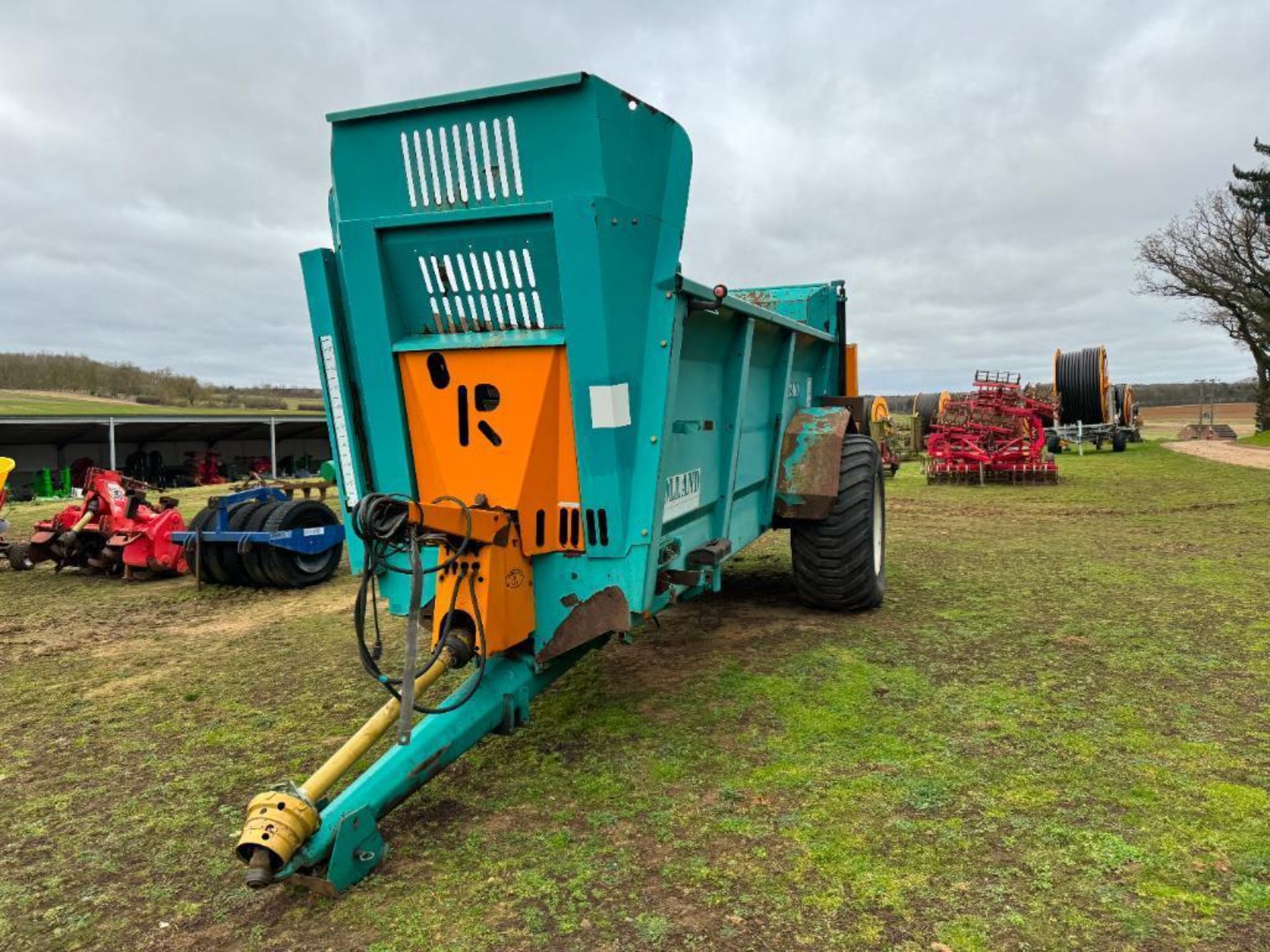 2007 Rolland V2-160 single axle rear discharge manure spreader with horizontal beaters, slurry door - Bild 18 aus 20