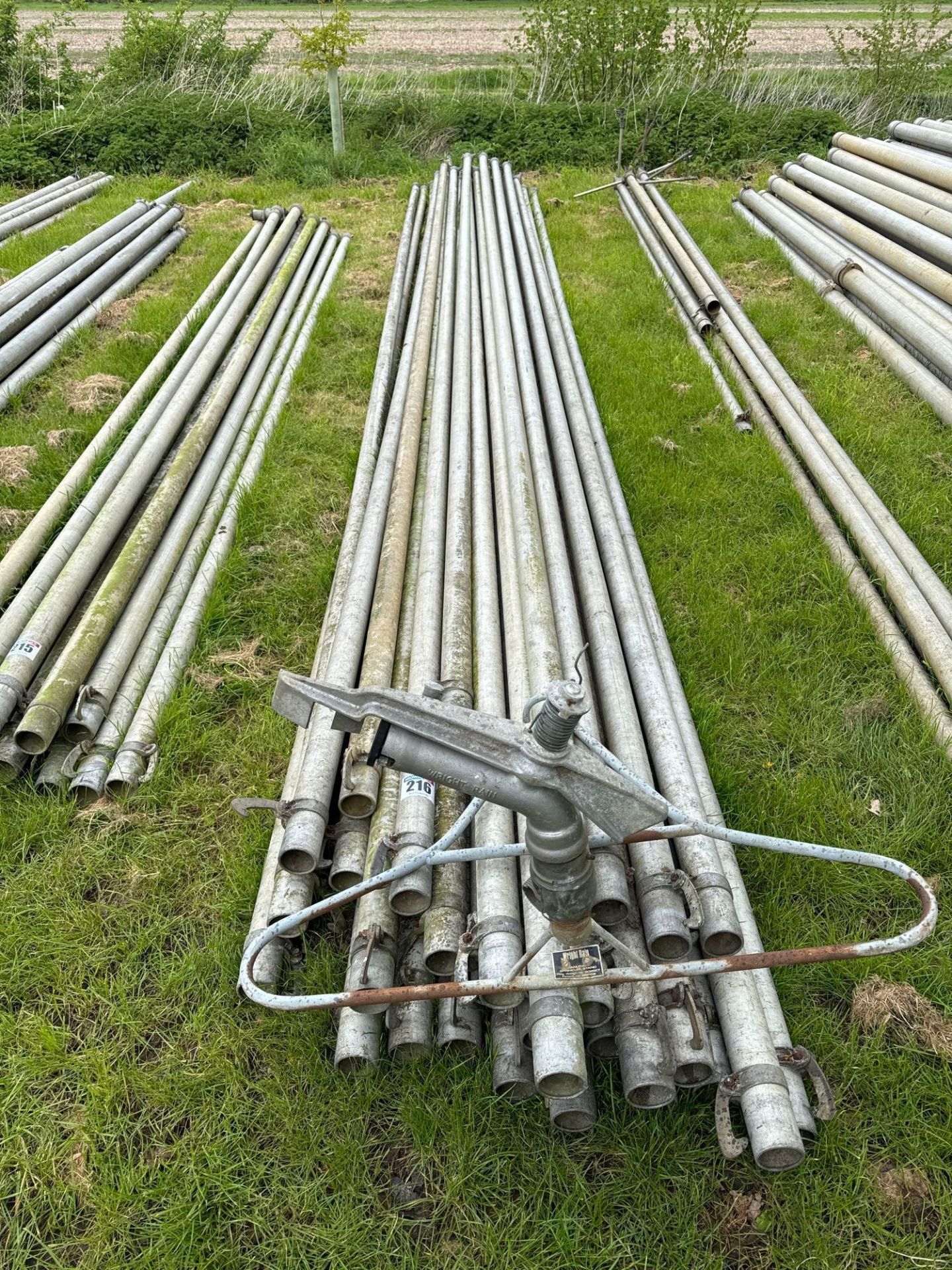 27No 3" irrigation pipes 9m with single sprinkler