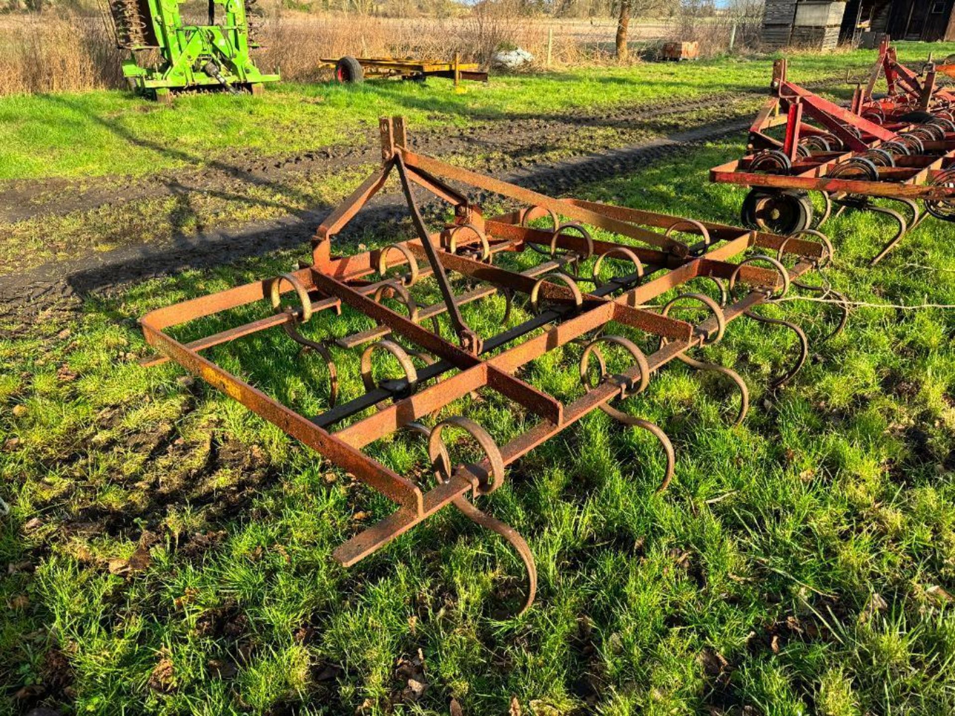 Kongskilde 8ft springtine cultivator, linkage mounted - Image 4 of 4