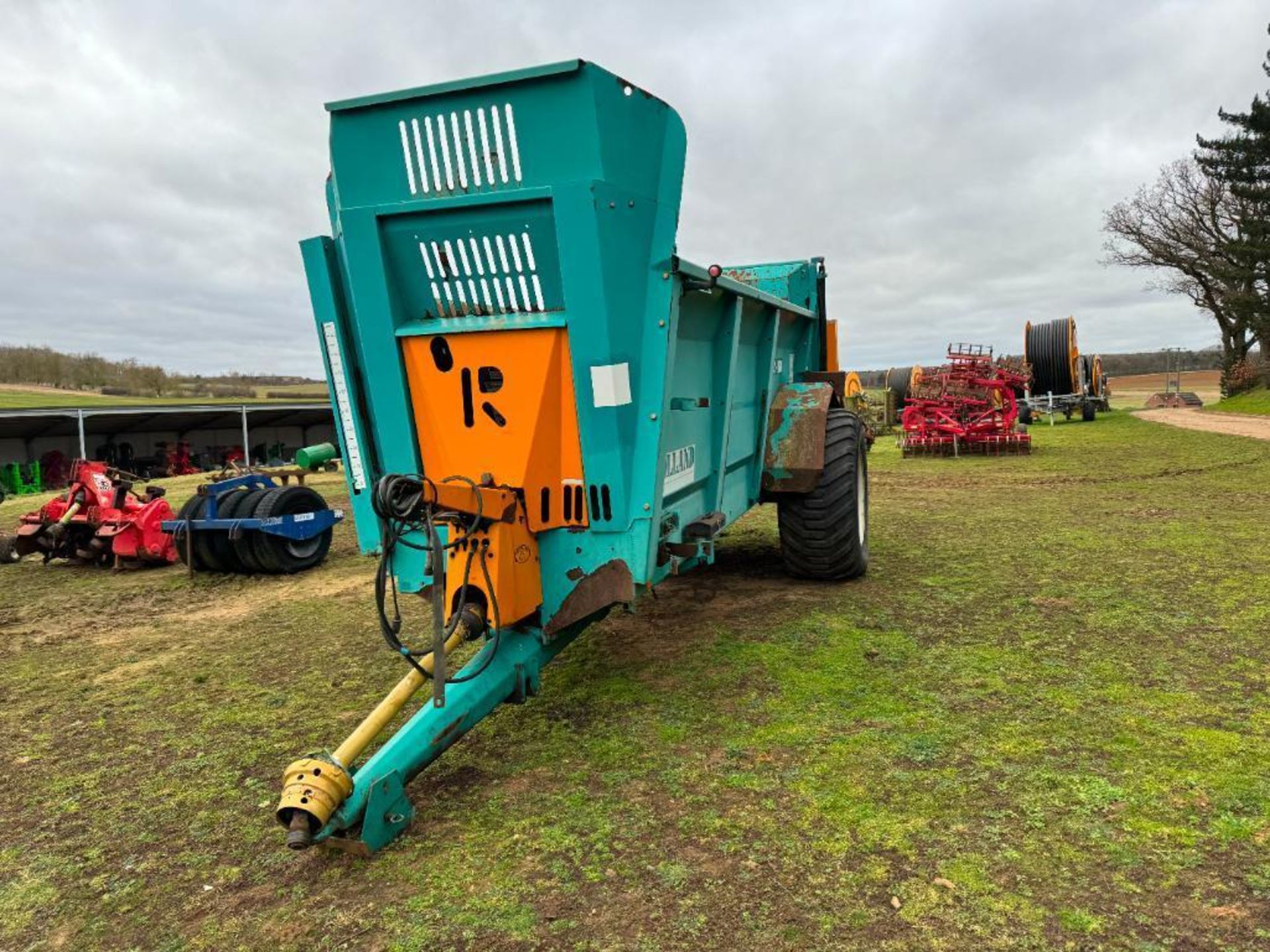 2007 Rolland V2-160 single axle rear discharge manure spreader with horizontal beaters, slurry door - Bild 11 aus 20