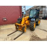 2004 JCB 526S Farm Special Loadall with Q-fit headstock and pallet tines, air conditioned cab and PU