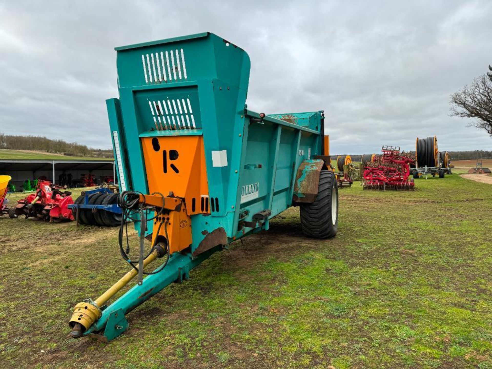 2007 Rolland V2-160 single axle rear discharge manure spreader with horizontal beaters, slurry door - Bild 19 aus 20