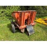 Ransomes Faun 2 row potato planter with Hoestra forming hoods NB: Control box and manual