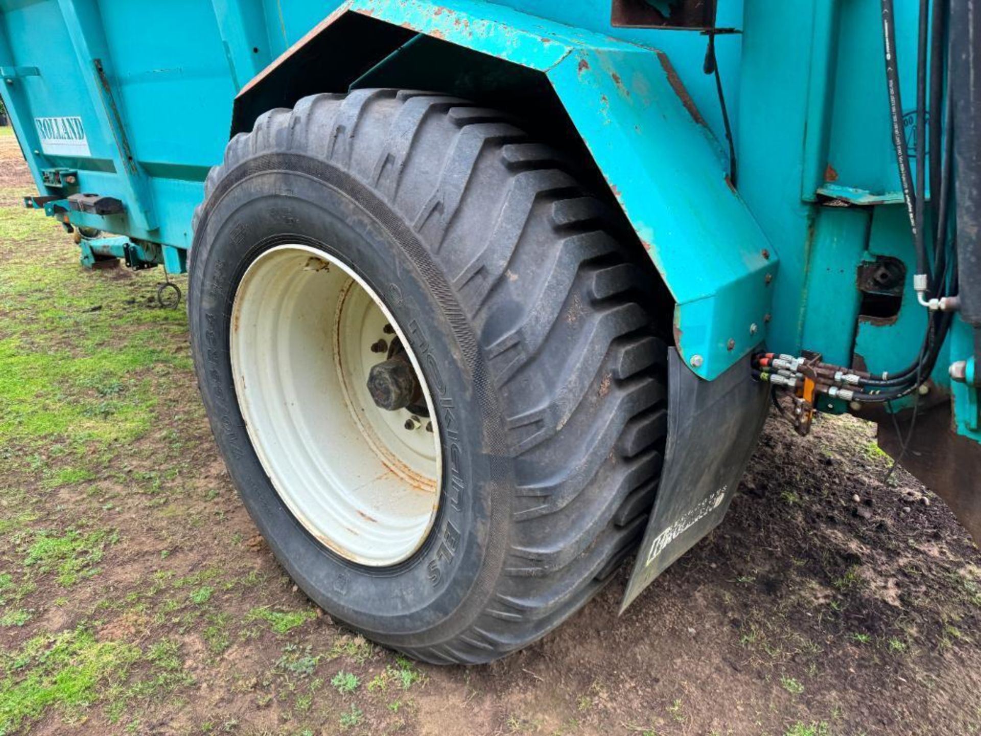 2007 Rolland V2-160 single axle rear discharge manure spreader with horizontal beaters, slurry door - Bild 16 aus 20