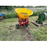 Wessex FS270T ATV trailed salt spreader single axle. Serial No: 0581618