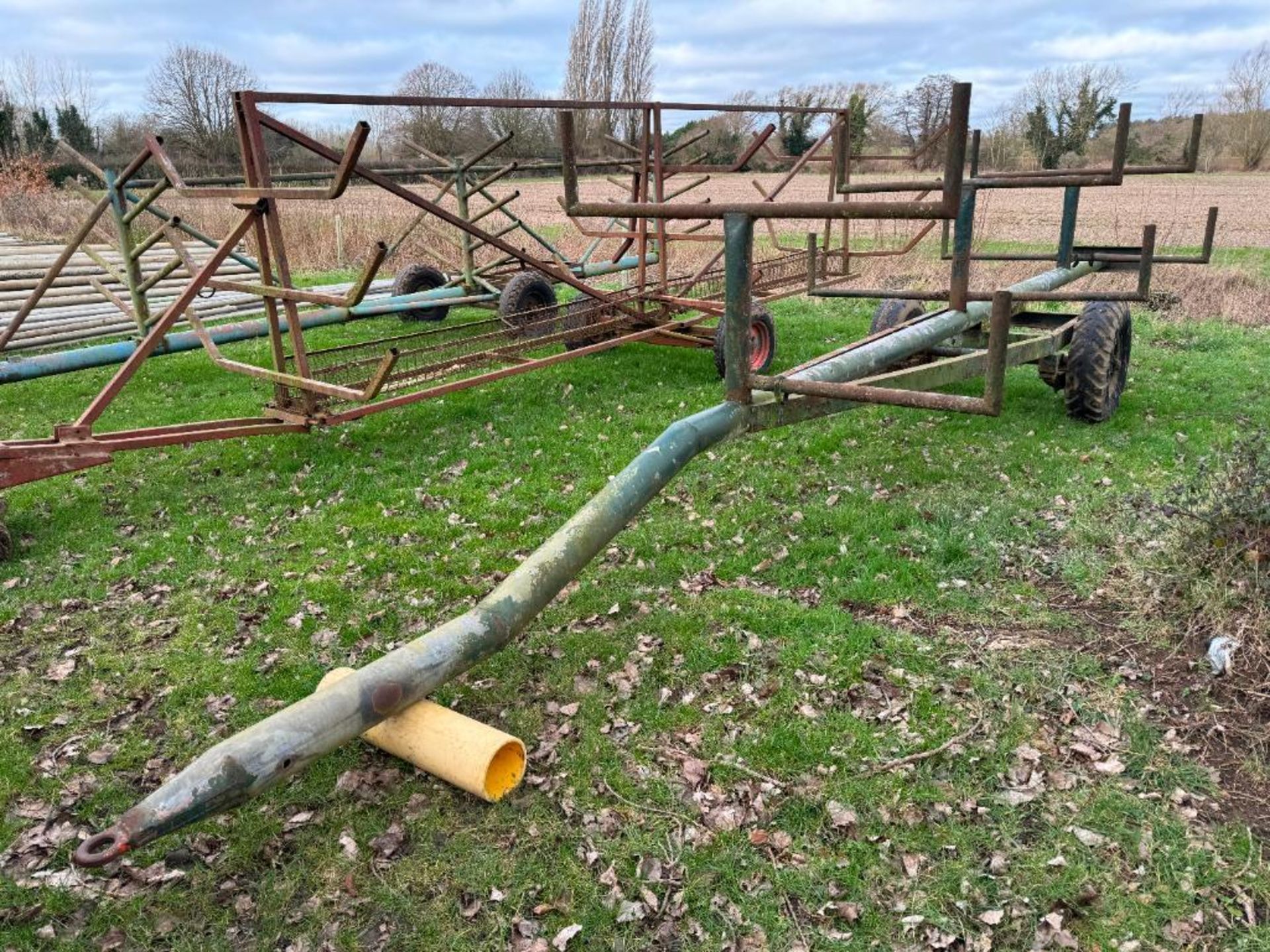 Irrigation pipe trailer, single axle - Image 3 of 3