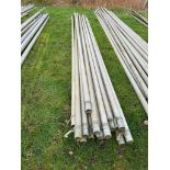 14No Wright Rain 3" irrigation pipes 6m, 3 with 3" riser