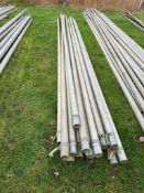 14No Wright Rain 3" irrigation pipes 6m, 3 with 3" riser