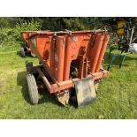Ransomes Faun 2 row potato planter with Hoestra forming hoods NB: Control box and manual