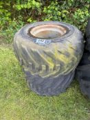 Pair Goodyear 33x20.00-16NHS wheel and tyres