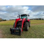 2005 Massey Ferguson 6480 Dynashift 4wd 40kph tractor with 3 manual spools, 10No front wafer weights