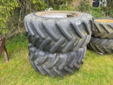 Pair Goodyear 600/70R30 wheels and tyres to suit Cleanacres Sprayer