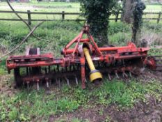Howard Selectatilth 8ft Spikerator with rear crumbler c/w spare rotovator L blade rotor with depth w