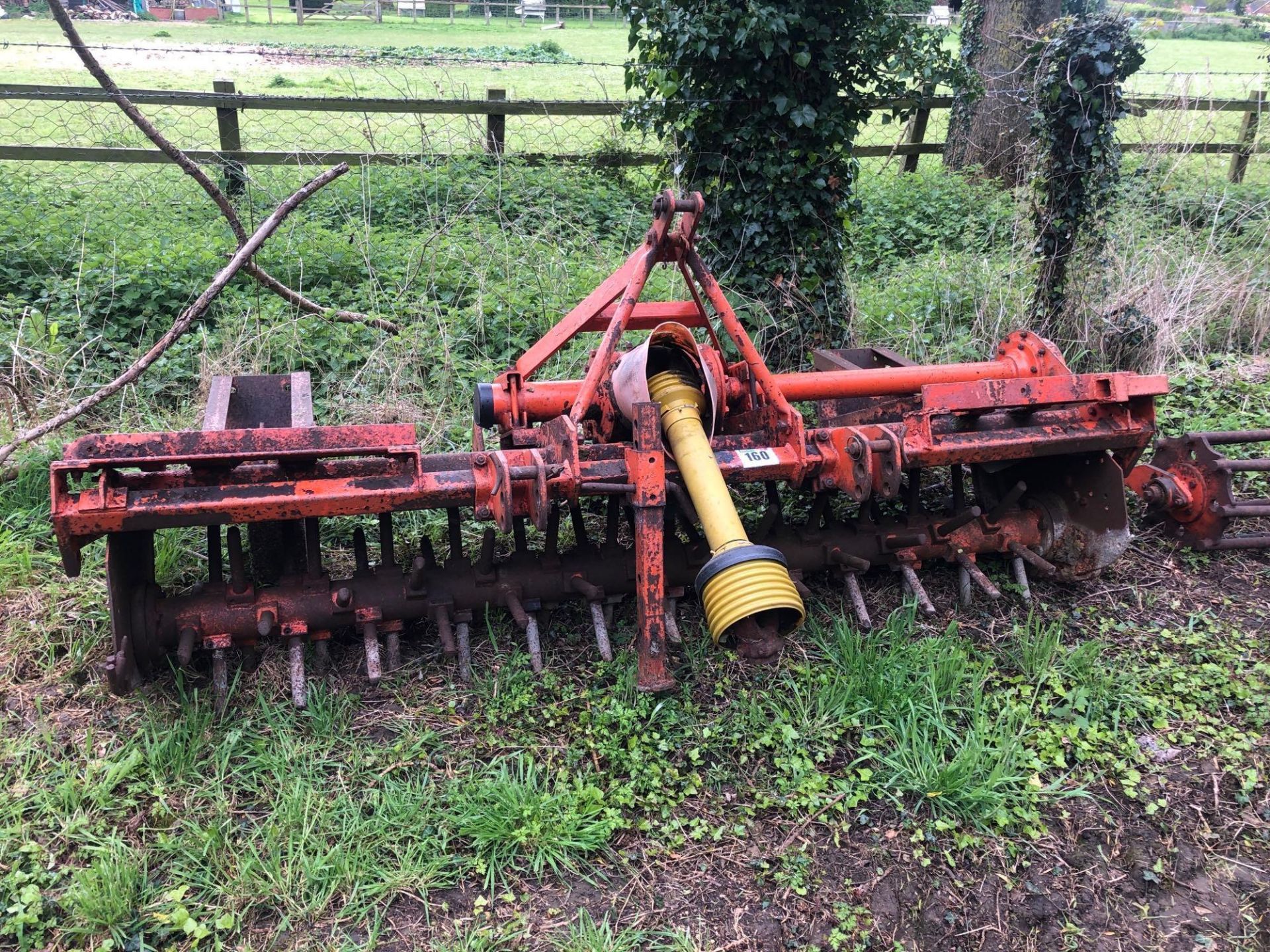 Howard Selectatilth 8ft Spikerator with rear crumbler c/w spare rotovator L blade rotor with depth w