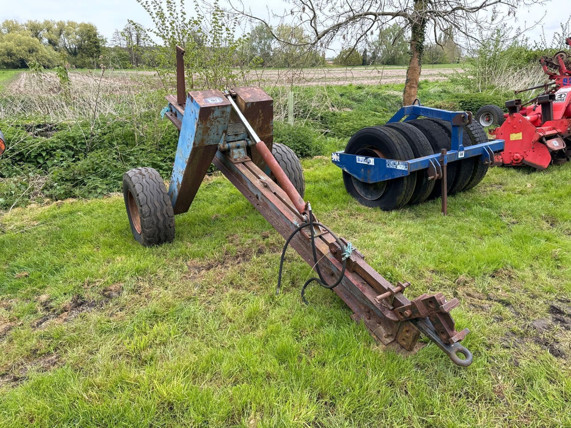 G Miles & Son single leg trailed mole plough