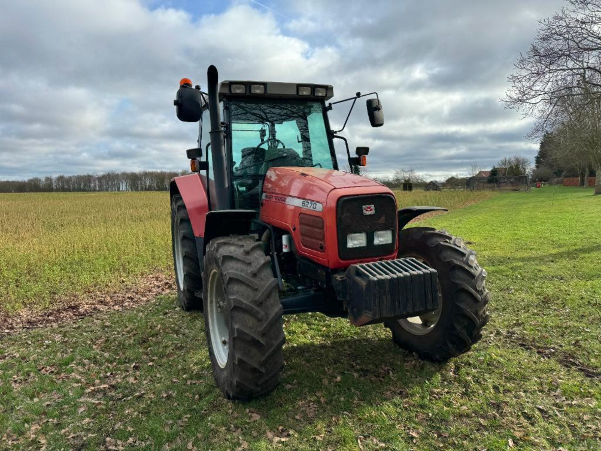 2002 Massey Ferguson 6270 Power Control 4wd tractor with 3 manual spools, 10No front wafer weights o - Image 22 of 26