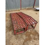 2No farm made ramps, 92"(l) x 21"(w) x 18"(h)