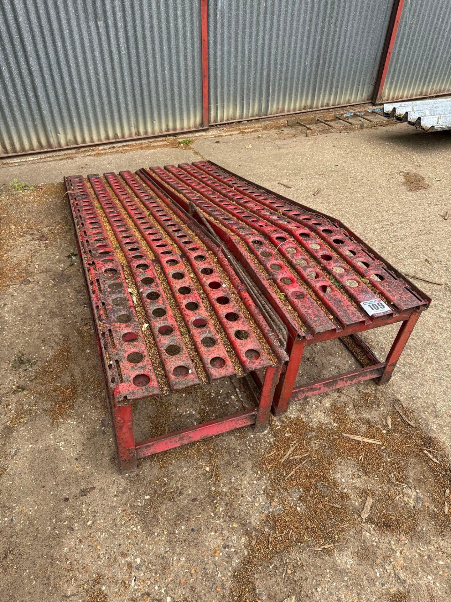 2No farm made ramps, 92"(l) x 21"(w) x 18"(h)