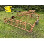 Browns flat 8 bale sledge. NO VAT