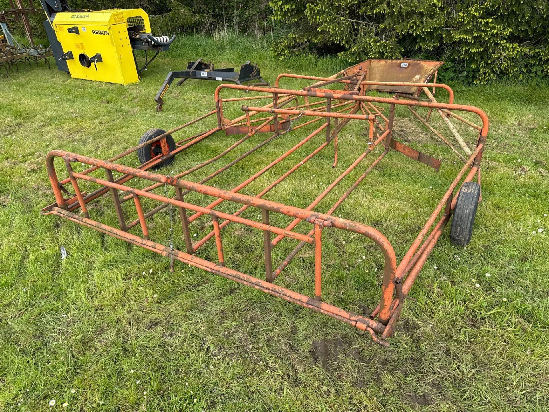 Browns flat 8 bale sledge. NO VAT