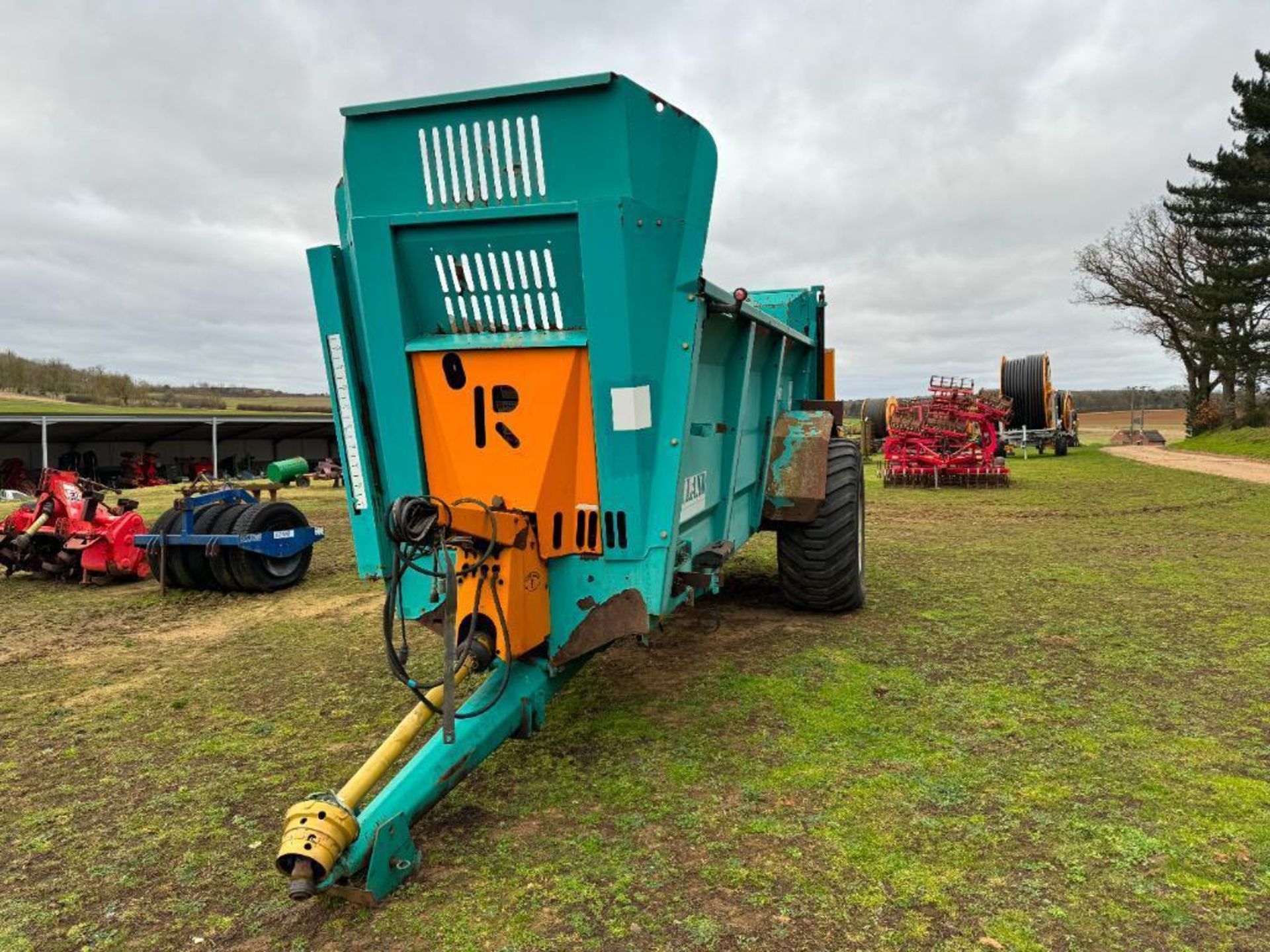 2007 Rolland V2-160 single axle rear discharge manure spreader with horizontal beaters, slurry door - Bild 17 aus 20